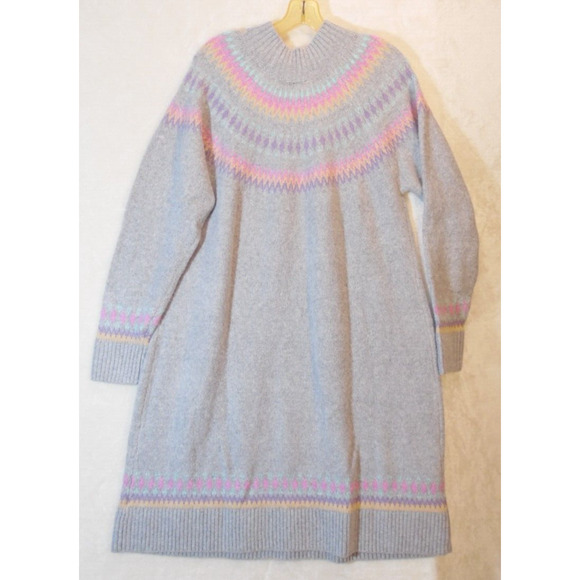 Torrid Dress Womens 2XL Grey Mini Vegan Cashmere Mock‎ Neck Sweater NWT - Picture 7 of 10